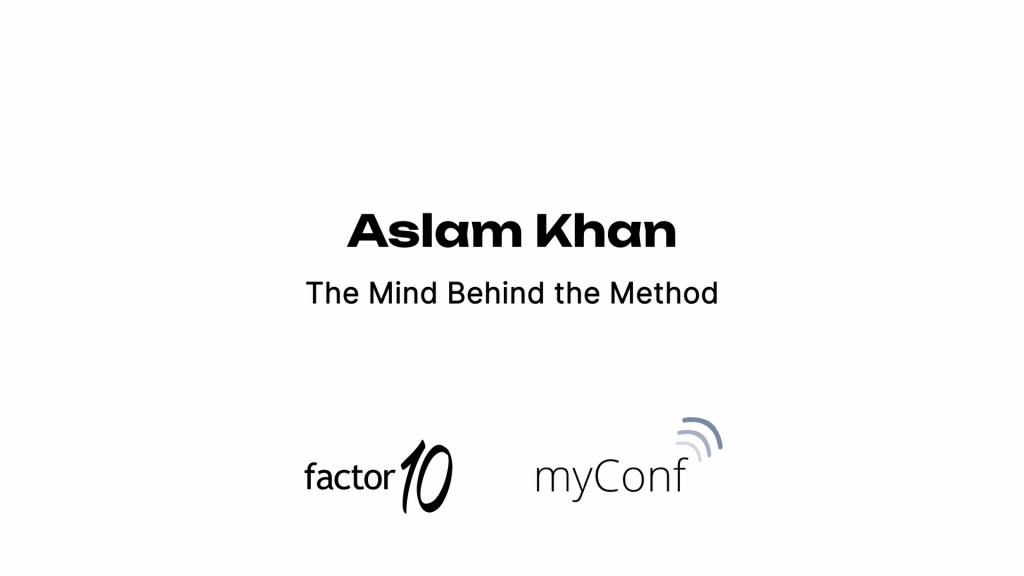 Aslam Khan at myConf 2025