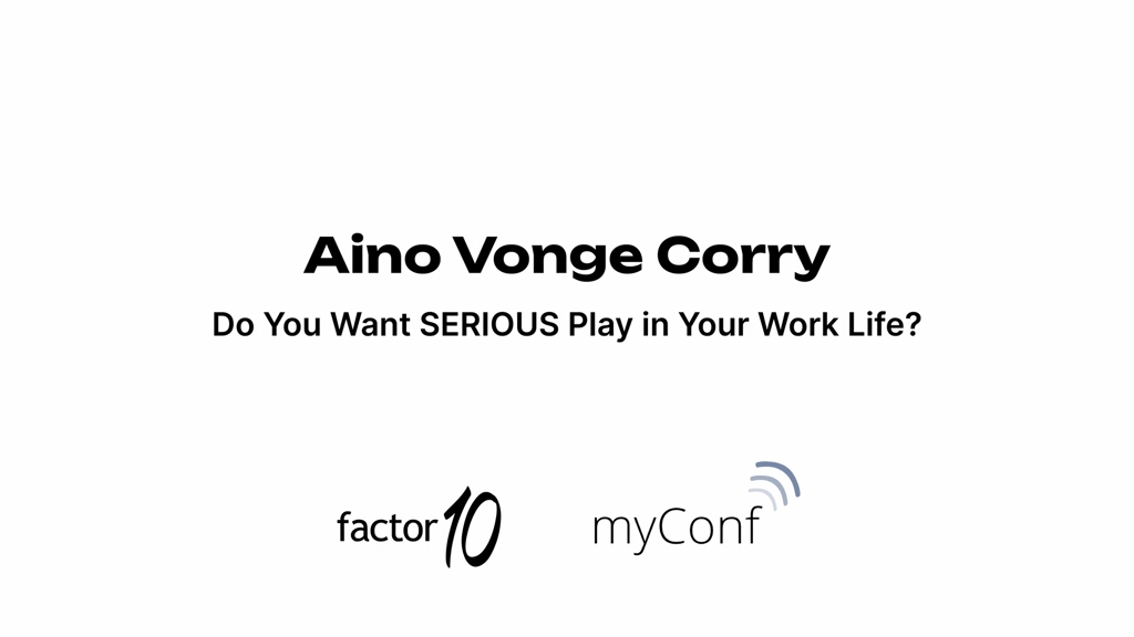 Aino Vonge Corry at myConf 2025