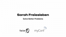 Sarah Freiesleben at myConf 2025