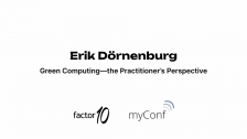 Erik Dörnenburg at myConf 2025